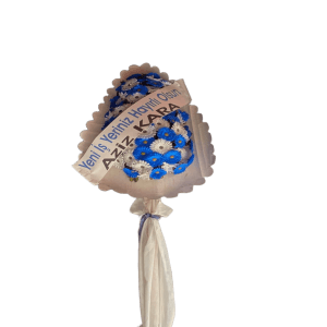 Mavi Beyaz Yapay Çelenk